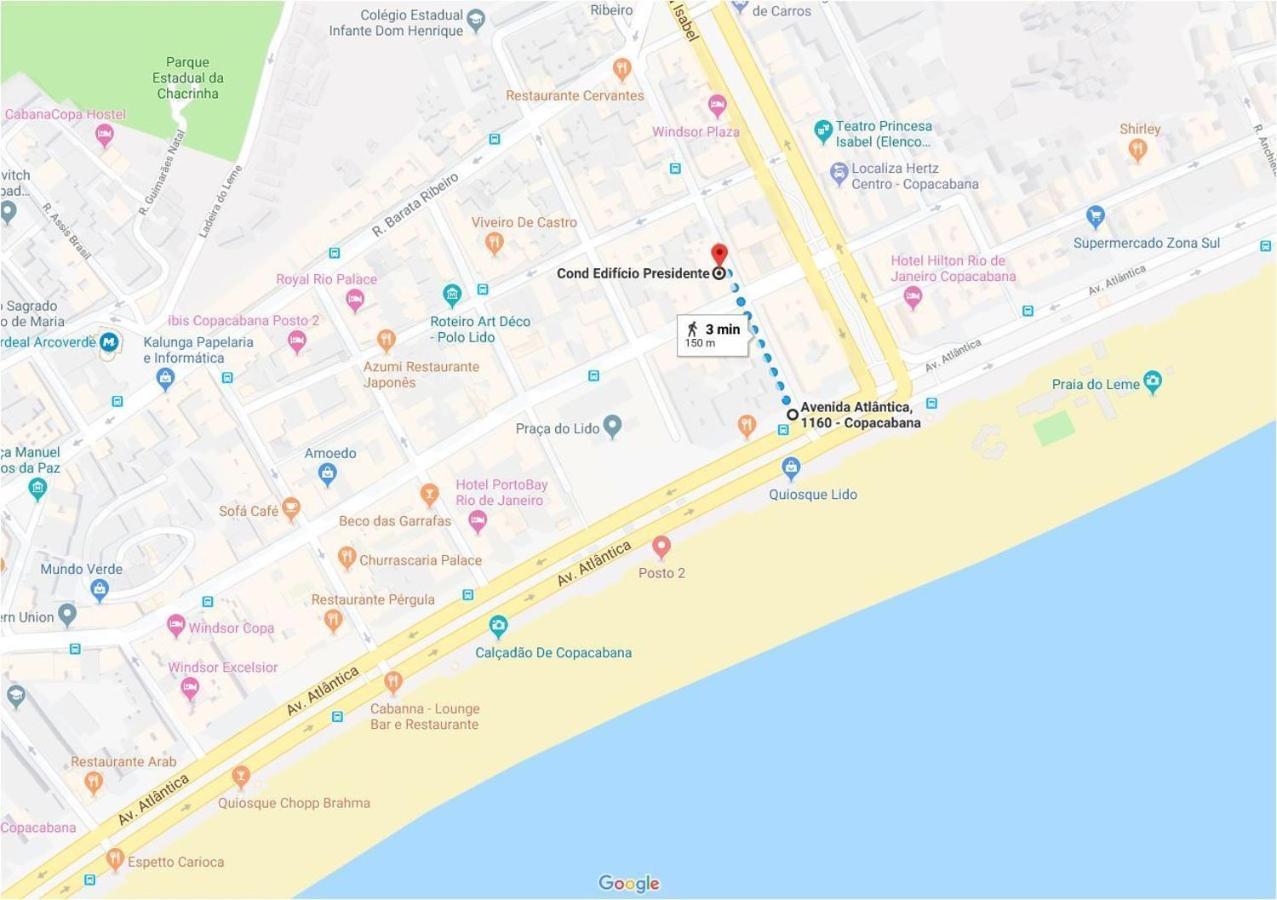 Econômico Vista Mar Praia de Copacabana Rio de Janeiro Exterior foto